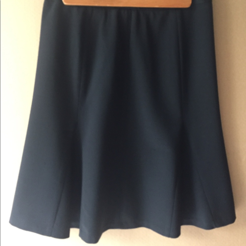 Kate Hill Petite Size 4P Black Flare Skirt